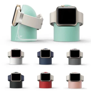 Charger Stand Mount Silicone Dock Holder for Apple Watch Series Charge Cable - Zdjęcie 1 z 19