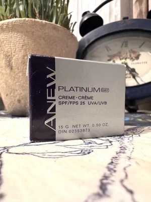 Crema de día Avon Anew Platinum protector solar FPS 25 (.5 oz) - totalmente nueva Foto 1 de 4