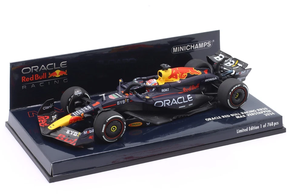 Max Verstappen Red Bull RB20 #1 Formel 1 Weltmeister 2024 1:43 Minichamps - Bild 1 von 1