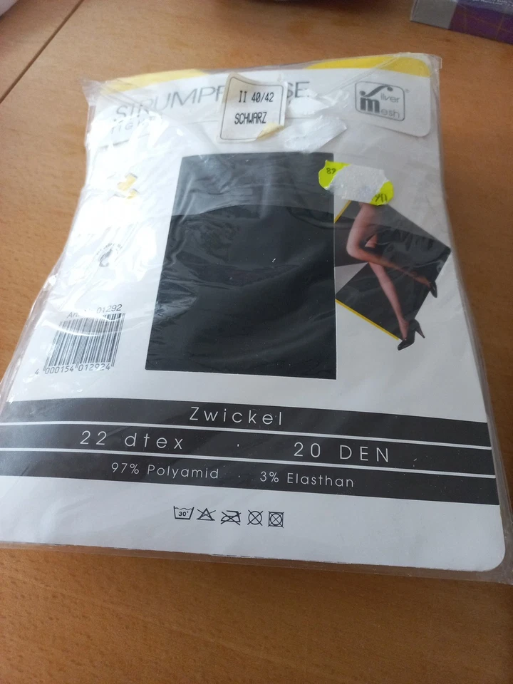 Multipack 5 x Strumpfhose 20 DEN Gr. 40/42 schwarz NEU + OVP - Bild 1 von 1
