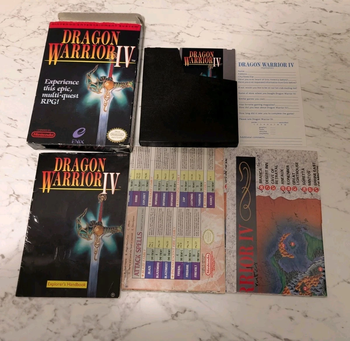 Dragon Warrior４本セット【中古美品・NES北米版】 Dragon Warrior IV Video Games for sale | eBay