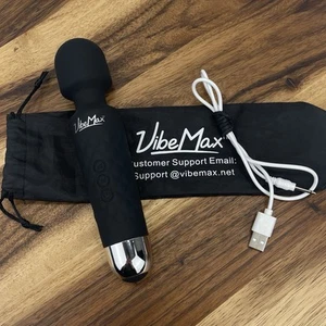 Vibe Max Rechargeable Personal Massager Black Wireless & Waterproof Multi Speed - Picture 1 of 9