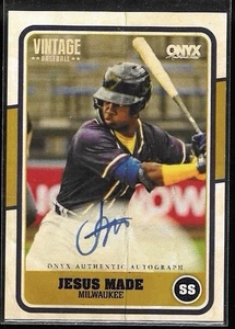 JESUS MADE 2025 ONYX VINTAGE BASEBALL PROSPECT AUTOGRAPH AUTO - Picture 1 of 2