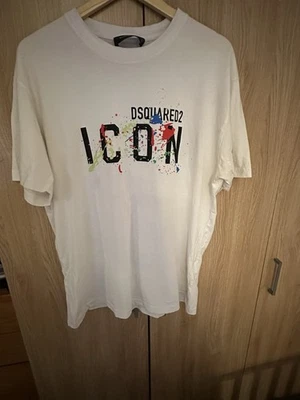 Dsquared2 Icon White Short Sleeve T Shirt Xl - Image 1 of 3