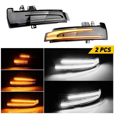 2X Luces laterales LED secuenciales Espejo de señal de giro para Mercedes Benz A B C E S GLA Foto 1 de 4