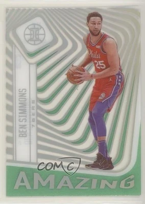 2020-21 Panini Illusions Amazing Emerald Ben Simmons #8 - Image 1 of 2