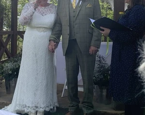 Wedding Dress With Lace - Picture 1 of 11