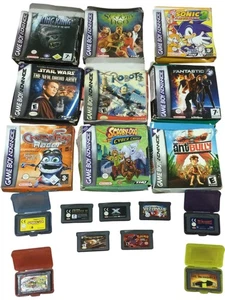 Nintendo Game Boy Advance Spielepaket Restposten 18 Spiele Star Wars Scooby Doo Frog - Bild 1 von 13