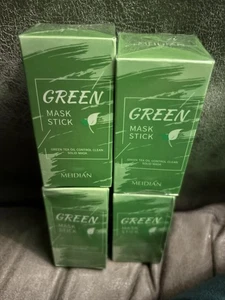 Green Tea Mask Stick 4 X Boxes Bundle Oil Acne Blackhead Cleanser Pore BNIB - Picture 1 of 14
