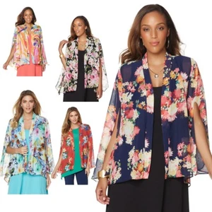 Chaqueta de Gasa Estampada Marca Slinky Cortina Frontal 491906-J (XS, Pequeña y M) - Imagen 1 de 6
