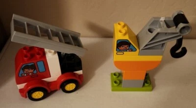 LEGO Duplo Vehículos Grúa y Camión de Bomberos Foto 1 de 3