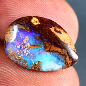 4,13 ct schöner ausgefallener (16 x 11 mm) mehrfarbiger australischer Koroit Boulder Opal - Bild 1 von 1