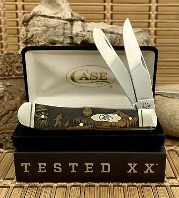 Case XX USA Smooth Antique Bone SASQUATCH Trapper 1/500 Pocket Knife NEW