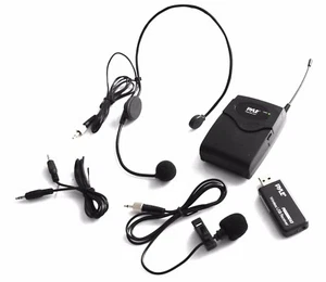 Wireless Laviler Microphone USB Headset Mic for Notebook Laptop Desktop Computer - Picture 1 of 3
