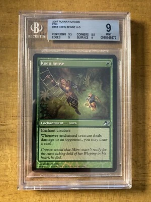 MTG✨KEEN SENSE FOIL✨Planar Chaos BGS 9 MINT 2007 Uncommon Enchantment POP 1 ! - Image 1 of 2