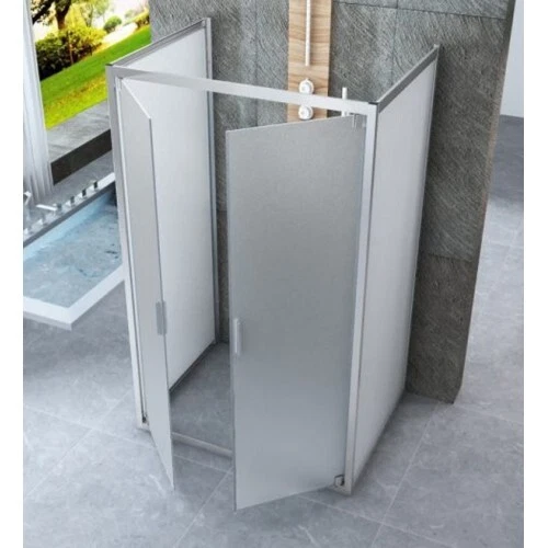 Box Doccia 3 Lati Opaco 6 mm Anta Battente Saloon 60 70 80 90 100 120 130 140 cm - Immagine 1 di 1
