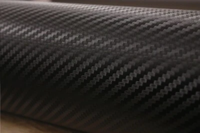 Matte Flat Carbon Fiber CF Black Texture Vinyl Car Wrap Sticker Decal Film Sheet Foto 1 de 2
