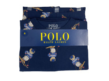 Polo Ralph Lauren Pajama Set Top Pants Logo Pony 2 pc Snug Fit
