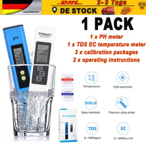 1+1 PH TDS&EC Meter Messgerät Digital Tester Wassertest Leitwertmessgerät - Bild 1 von 11