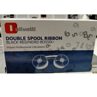 Olivetti Nastro 80406 Nero - Rosso Originale per Olivetti Logos 654, 662, 682S