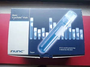 NIB 1 CASE OF NUNC CRYOTUBE VIALS◾P/N 377267◾1.8 ML SI STAR FOOT ROUND◾450 TUBES - Picture 1 of 12