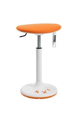 Bürohocker Arbeitshocker Drehhocker Topstar Sitness X Stool 30 weiß/orange NEU