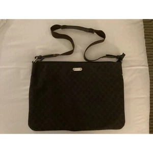 Gucci Crossbody Bag GG Monogram Canvas Brown Designer Purse Handbag - Picture 1 of 13