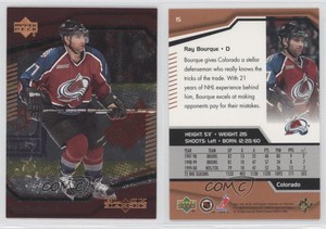 2000-01 Upper Deck Black Diamond Ray Bourque #15 HOF