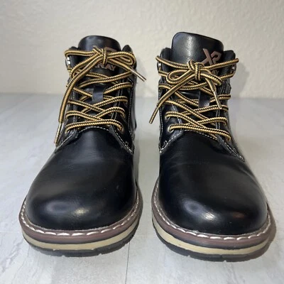 X Ray Boot Boy’s Fashion Classic Lace Up Combat Faux Leather High Top Size 3.5 - Image 1 of 4
