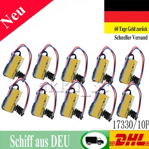 10X A6BAT ER17330V/3.6V Akku Für Mitsubishi with Plug 1700mAh Industrial Battery - Zdjęcie 1 z 2