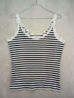 River Island Womens Top Navy Size 18 Striped