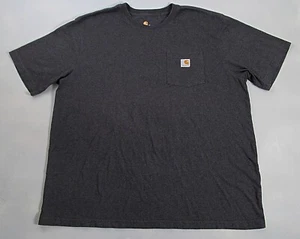 Camiseta Carhartt Para Hombre Calce Original Talla XL Gris Logo Bolsillo Manga Corta Trabajo - Imagen 1 de 7