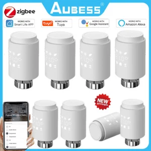 Tuya ZigBee Smart Thermostat Radiator TRV Valve Programmable For Alexa Google - Picture 1 of 17