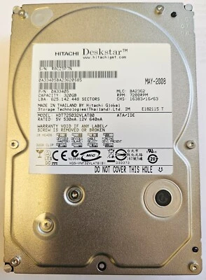 Hitachi Deskstar T7K500 HDT725032VLAT80 320GB Internal 7200RPM 3.5" (0A33405) HD - Image 1 of 3