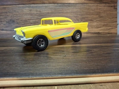 PROCESSED PLASTICS '57 Chevy Toy Car Yellow USA 9.5" long #9110 Vintage - Image 1 of 4
