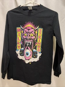 Billy Strings Graphic Long Sleeve T-Shirt Black Small - Picture 1 of 9