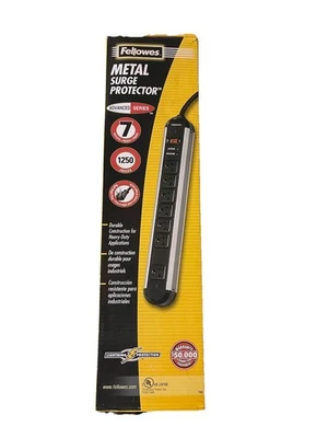 LOT OF (5) BRAND NEW Fellowes 99081 Surge Protectors,Power Strips - Image 1 of 2