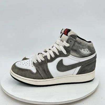Nike Air Jordan 1 Size 6Y Women 7.5 Retro High OG Washed Gray Suede FD1437-051 - Image 1 of 4