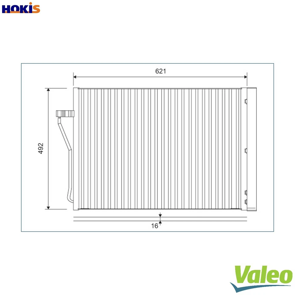 CONDENSER AIR CONDITIONING 812879 FOR BMW N63B44B/A 4.4L 8cyl N74B60A 6.0L 12cyl - Image 1 of 4