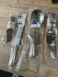 Gotham Regalia Court 4-teiliges Servierstück, Tortenschneider, Kasserolle, Käsemesser, Messer - Bild 1 von 9