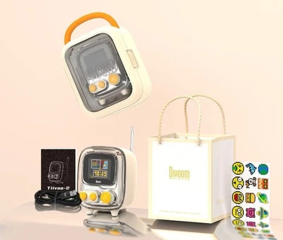 Divoom Tiivoo 2 FM-радио Bluetooth динамик с будильником пиксель искусства ретро игры  - Изображение 1 из 4