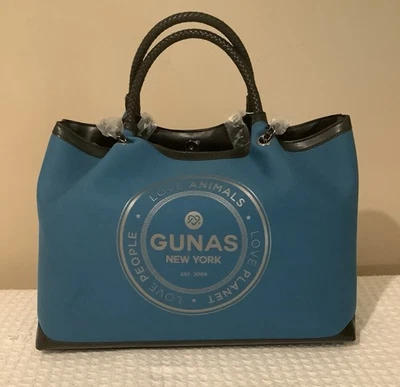 Gunas New York 帆布双手柄托特包带袋 - Ruth 全新带标签 — 第 1/4 张图片