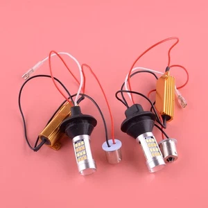 2 pc 1156 P21W 42 LED White DRL Day time running Light Replace Light Bulbs - Picture 1 of 4