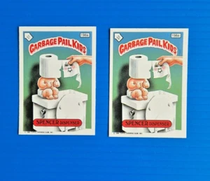 1987 UK Garbage Pail Kids 5th Series: 198a SPENCER Dispenser (2 varieties) - Picture 1 of 2