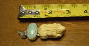 Vintage Southwestern Sterling Silver Signed Elligators Elli Gators Rabbit - Picture 1 of 7