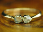 14kt 585 Gelbgold Art-Dec Ring mit 0,12ct Diamant Besatz / 2,1g / RG 63