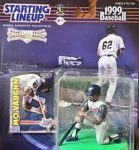 1999 Hasbro Starting Lineup Baseball Mo Vaughn Figure & Card Angels - Picture 1 of 3