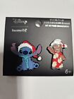 Loungefly Disney Lilo & Stitch Santa Hat Enamel Pin Set of 2 NWT