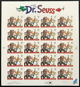 2004 Scott #3835 - 37¢ - THEODOR DR. SEUSS GEISEL - Sheet of 20, Mint NH - Picture 1 of 1
