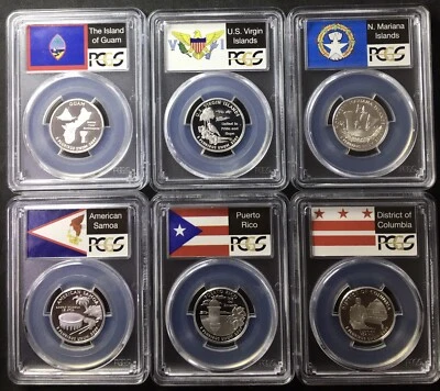 2009-Silver Territory Quarter Proof Set PCGS Pr69DCAM - Image 1 of 2